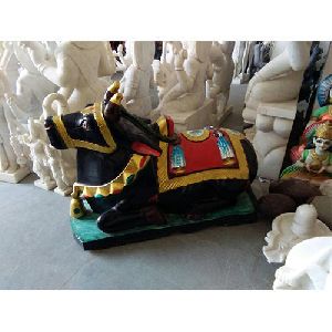 Multicolor Nandi Statue