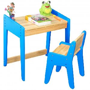 Wooden Study Table and Chair Set
