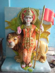 Marble Durga Mata Standing Statue