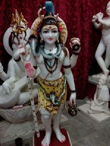 Marble Lord Shiva Standing Statue