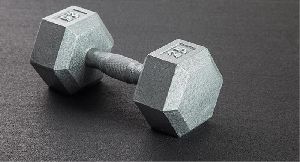 Cast iron hex dumbbell