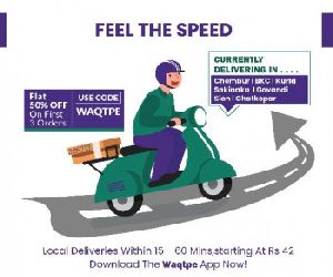 Waqtpe- Delivery in just 60 minutes