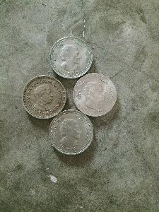 5 rupees indhra gandhi, jawaharlal nehru coins
