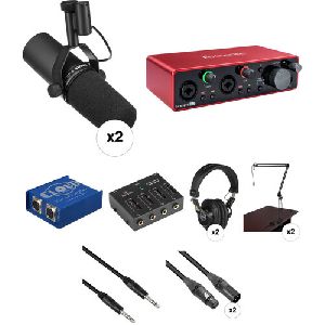 Shure SM-7B Podcasting Microphone Kit with Focusrite Scarlett 2i2 Audio interface &amp;amp; Multiple Accessories
