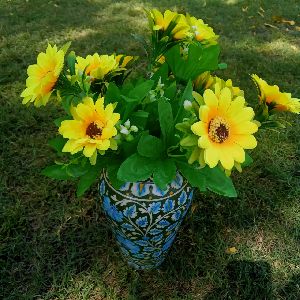 Blue Pottery Flower Vase BPFV-005