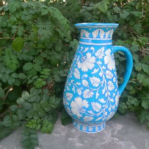 Blue Pottery Jug JU-003
