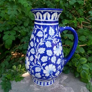 Blue Pottery Jug JU-007