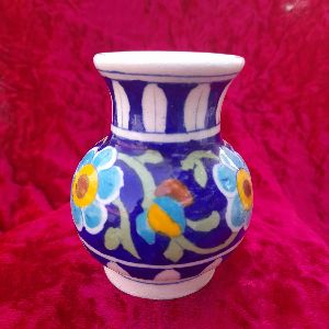 Blue Pottery Small Flower VasesSFV -002