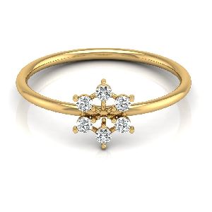 18 K Hallmarked Solid Gold Certified Diamond Ring