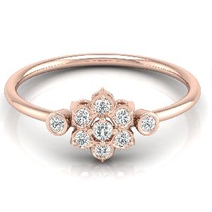 Women's Gold Diamond Gold Ring