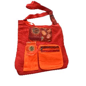 Canvas Designer Shoulder Bag
