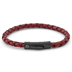 Handmade Twisted Leather Bracelet