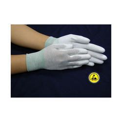 Carbon Knitted PU Palm Coated ESD Gloves