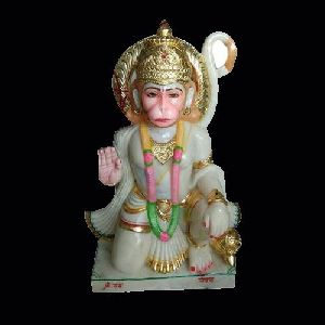 3 Feet Marble Hanuman Statue