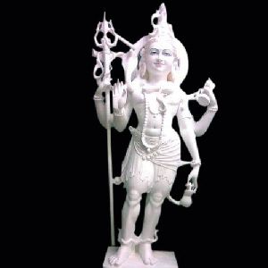 4.6 Feet Marble Lord Shiva Statue