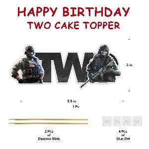 Call of Duty  Two Cake Topper