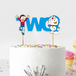 Doraemon Two Cake Topper