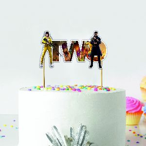Free Fire  Two Cake Topper