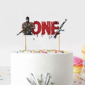 Modern Ops Action Shooter one Cake Topper