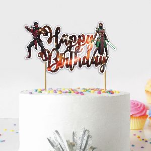 Mortal Kombat the Ultimate Happy Birthday Cake Topper