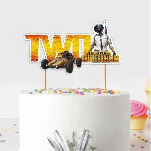 Player Unknown Battle Ground Two Cake Topper (PUBG)