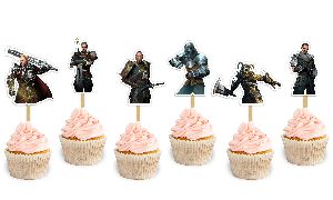 Shadow Fight 4 Cup Cake Topper