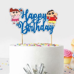 Shinchan  Happy Birthday Cake Topper