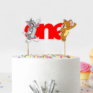 Tom and Jerry One Cake Topper