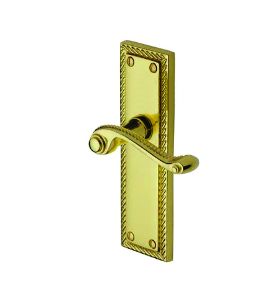 281 Brass Plate Door Handle