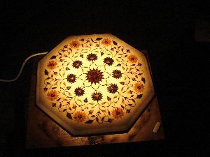 Marble Inlay Light Table