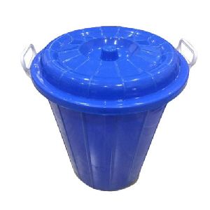 Blue Plastic Storage Drum Bucket