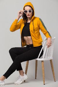 Ladies Black & Yellow Tracksuit