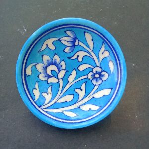 Heritage India  /Blue Pottery Wall Hanging Plates Size 4