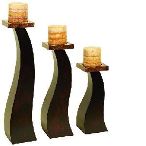 Designer Wooden Candle Holder