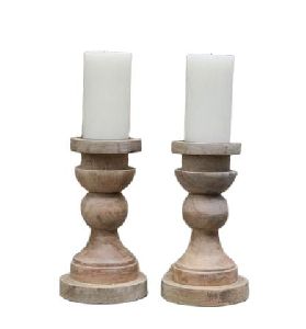 wooden candle stand