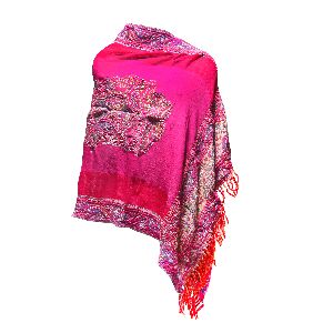 Embroidered Wool Stole
