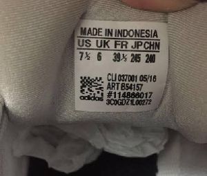 Shoe Label