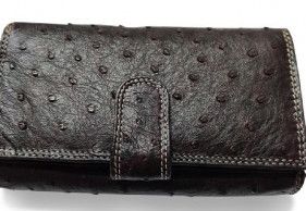 Ladies clutch made from Genuine Ostrich leather