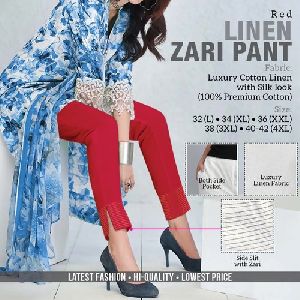 Linen Zari Pant