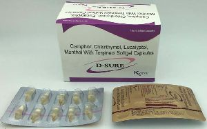 Camphor Chlorthymol and Combinations Soft Gelatin Capsule