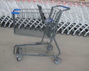 Stainless Steel Shopping Trolley