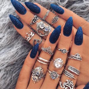 Artificial Silver Rings