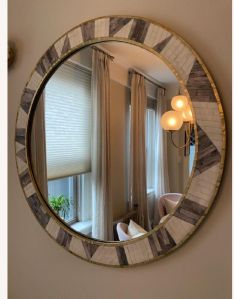 Bone Inlay Wall Mirror