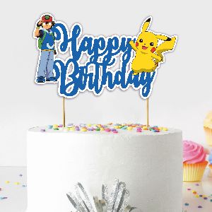 Pokemon  Happy Birthday Cake Topper