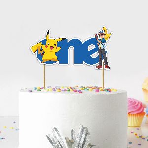 Pokemon One Cake Topper