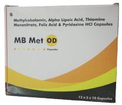 Methylcobalamin, Alpha Lipoic Acid, Thiamine Mononitrate, Folic Acid &amp;amp;amp; Pyridoxine HCL Capsules