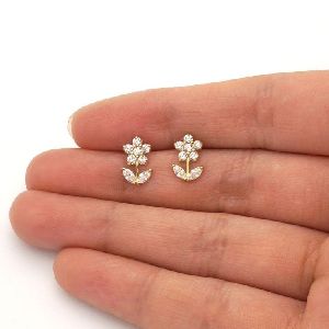Daily Wear Diamond Earrings For Kids