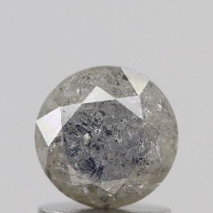Round Salt And Pepper Natural Diamond