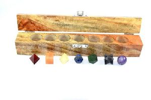 Seven Chakra Geometric Agate Stone