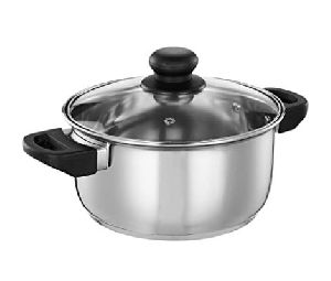 Stainless Steel Dutch Oven with Glass Lid